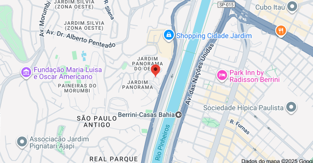 Mapa da Unidade Cidade Jardim